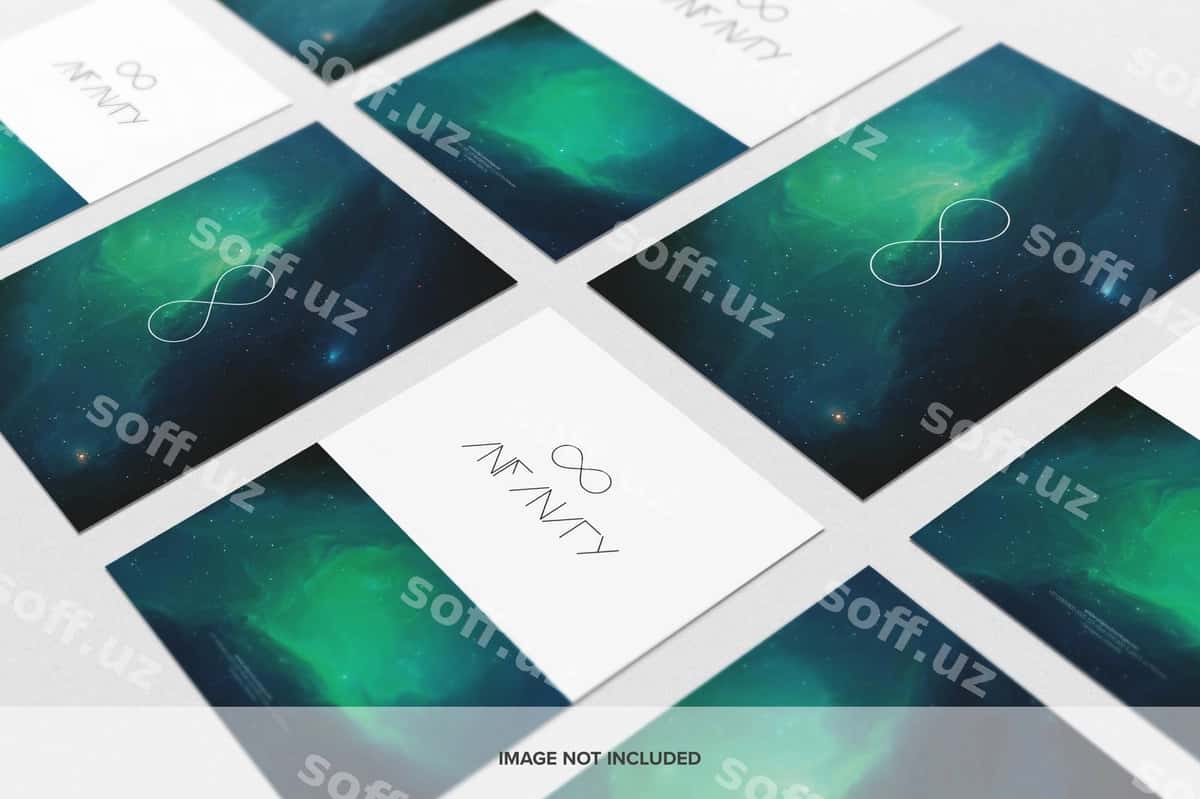 Flyer namuna kompositsiyasi | Flyer mockup composition 1