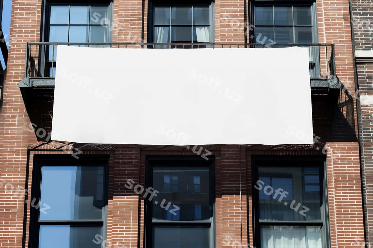 Uchuvchi baner balqoni | Flying banner balcony 1
