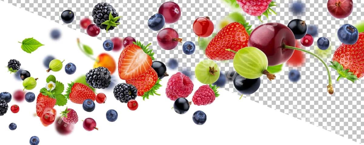 Taze O'rmon mevalari Ajralgan | Fresh forest berries isolated 1