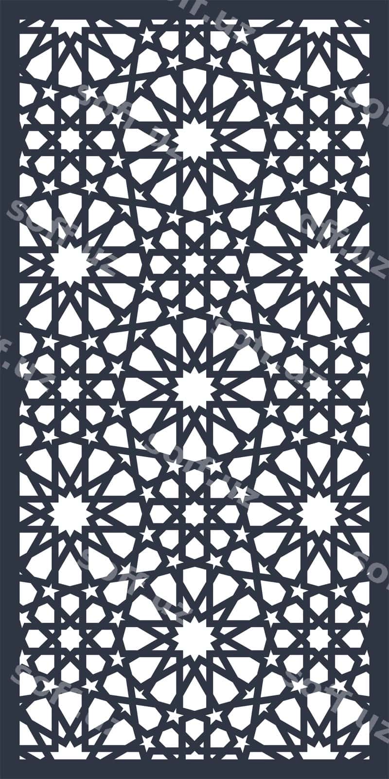 Geometrik marokkal naqsh 9 | Geometric moroccan pattern 9 1