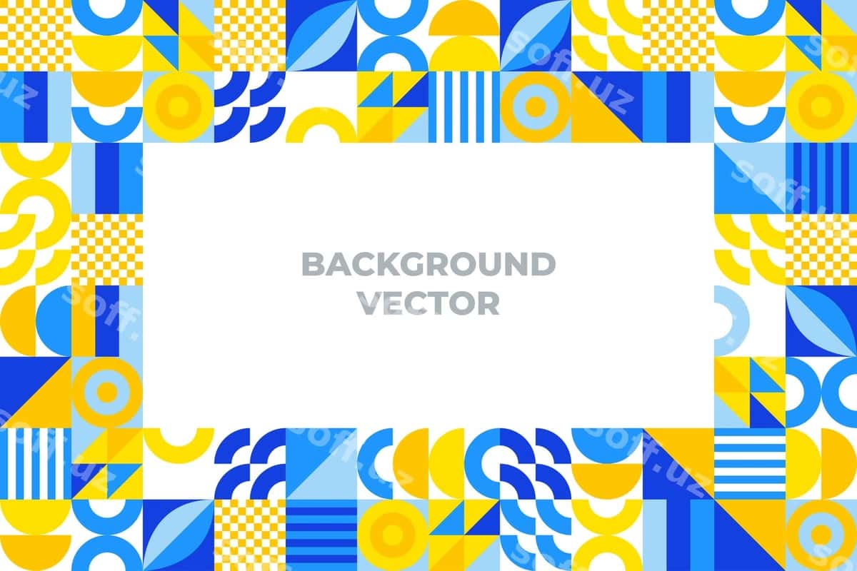Geometrik shakllar mosaic orqa fon | Geometric shapes mosaic background 1