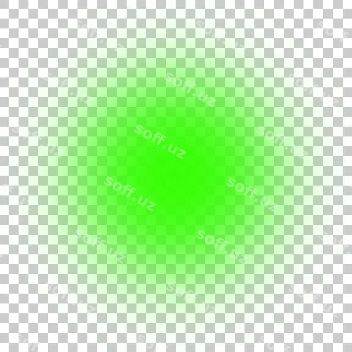 Chimildagan yashil yorug'lik effekti bulanik doira | Glowing green light effect blurry circle 1