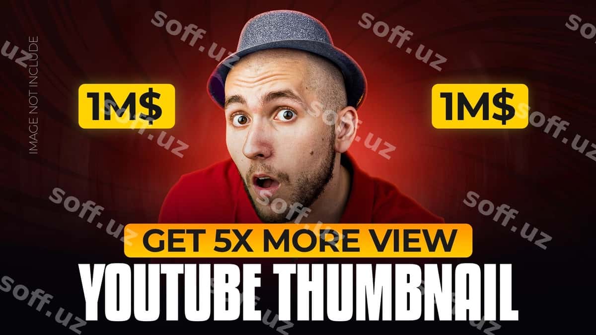 Yorqin so'nggi Youtube miniatura dizayni | Glowing trendy youtube thumbnail design 1