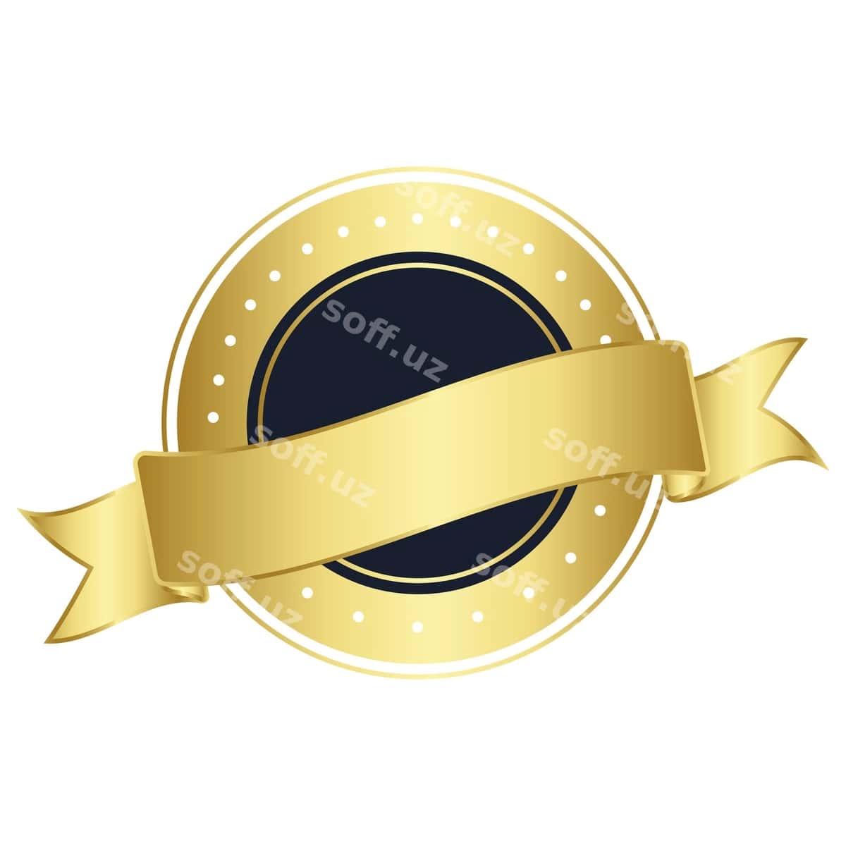 Oltin belgi png shaffof orqa fonda | Gold badge png transparent background 1