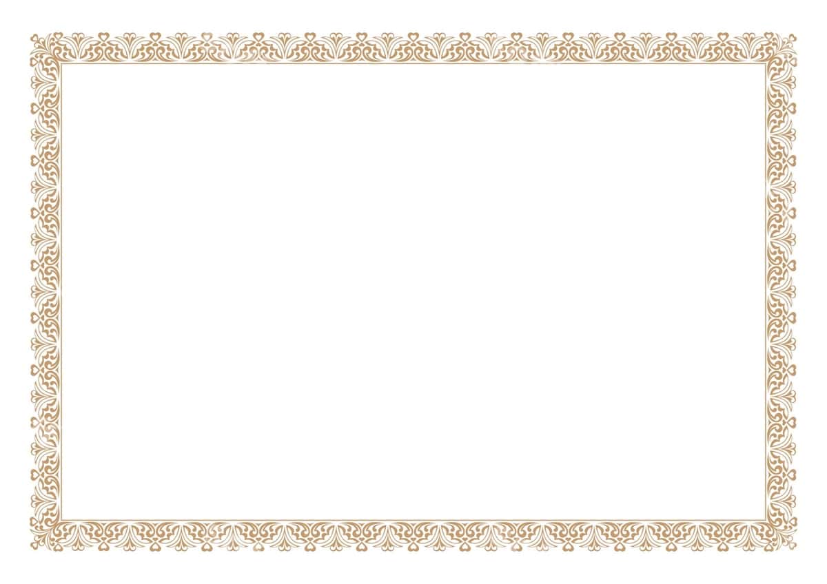 Oltin gulli bezatma ramkasi | Gold floral ornament frame 1