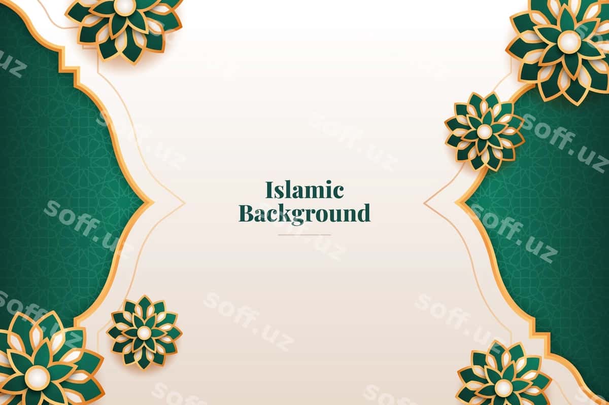 Gradient islomiy orqa fon | Gradient islamic background 1