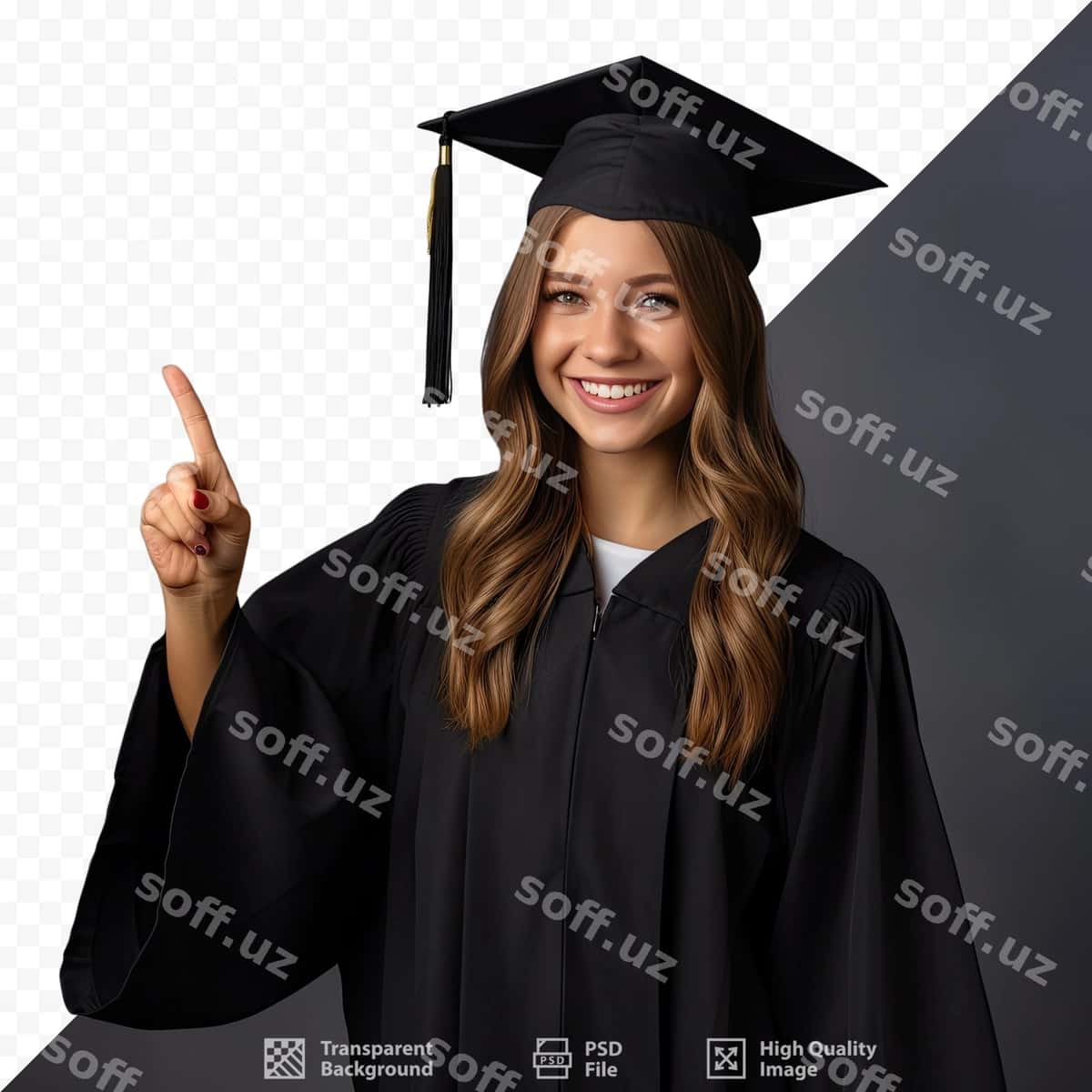 Bitiruvchi diplom bilan chap qo'l | Graduate with diploma left hand 1