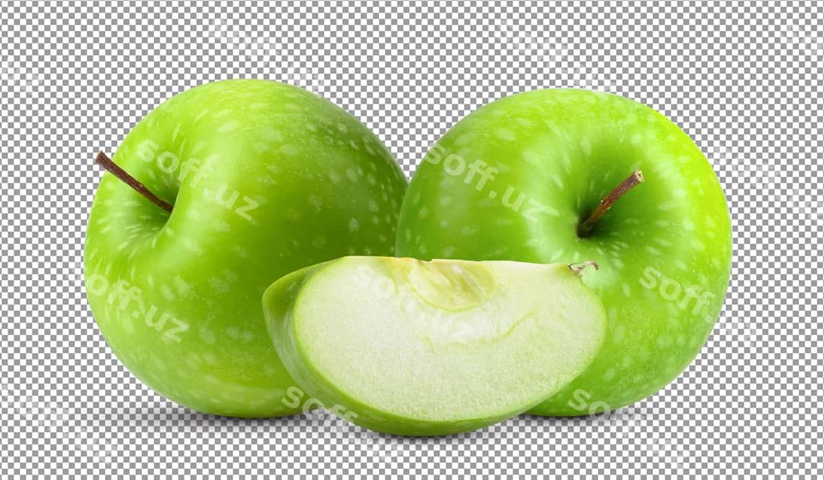 Yashil olmalar ajraltirilgan | Green apples isolated 1
