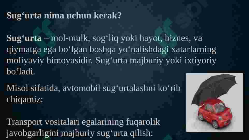 Sug'urta 8