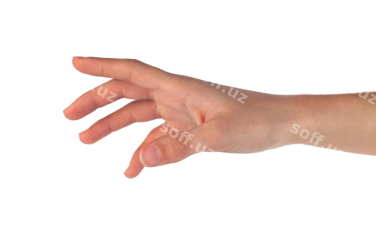 Qo'l uzatish oq | Hand handshake white 1