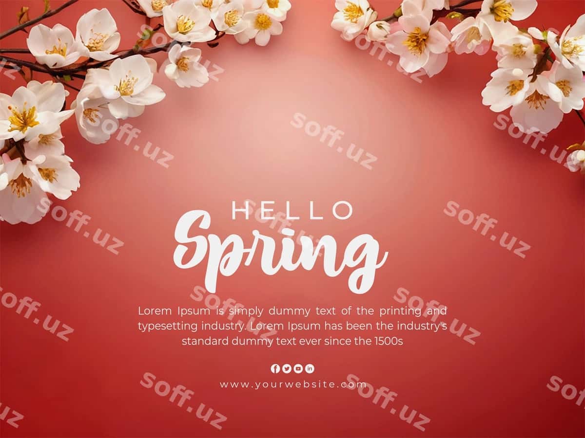 Salom, bahor foni | Hello spring background 1