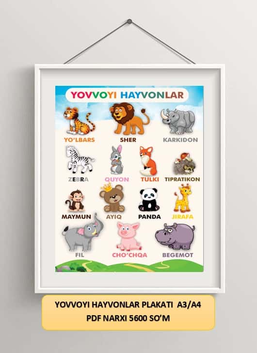 YOVVOYI HAYVONLARI PLAKATI 1