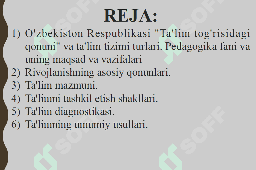 Umumiy pedagogika 1