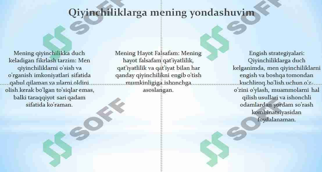 Mening hayot falsafam 1
