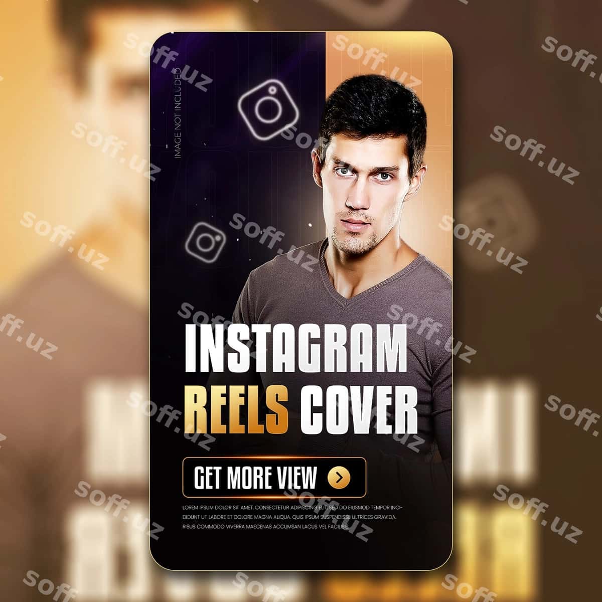 Instagram reels uchun ajoyib shablon | Instagram reels cover template 1