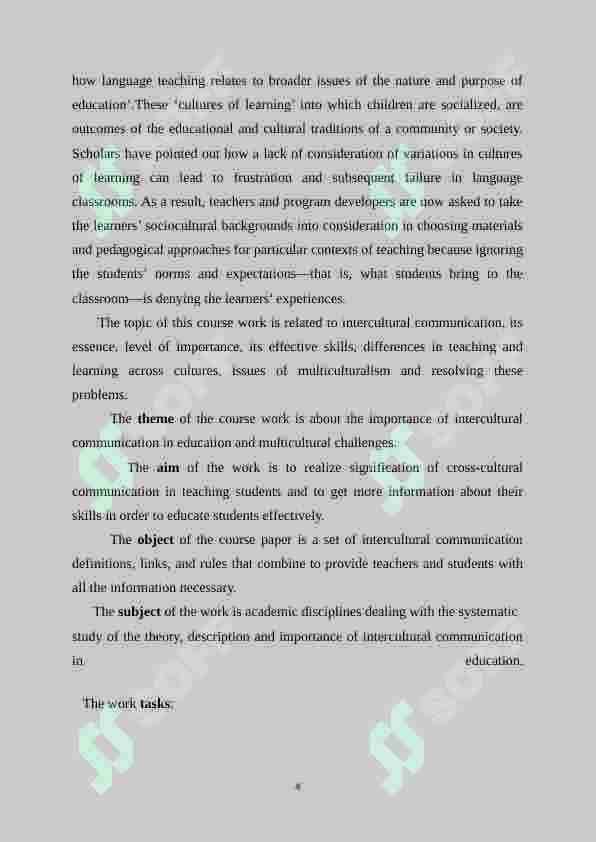 Intercultural communication in education: challenges in multiculturalism 4