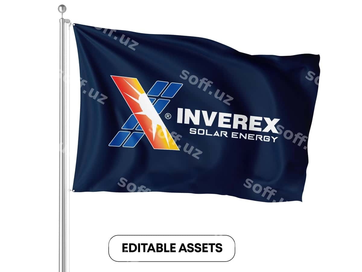 Inverex quyosh energiyasi psd namuna | Inverex solar energy psd mockup 1