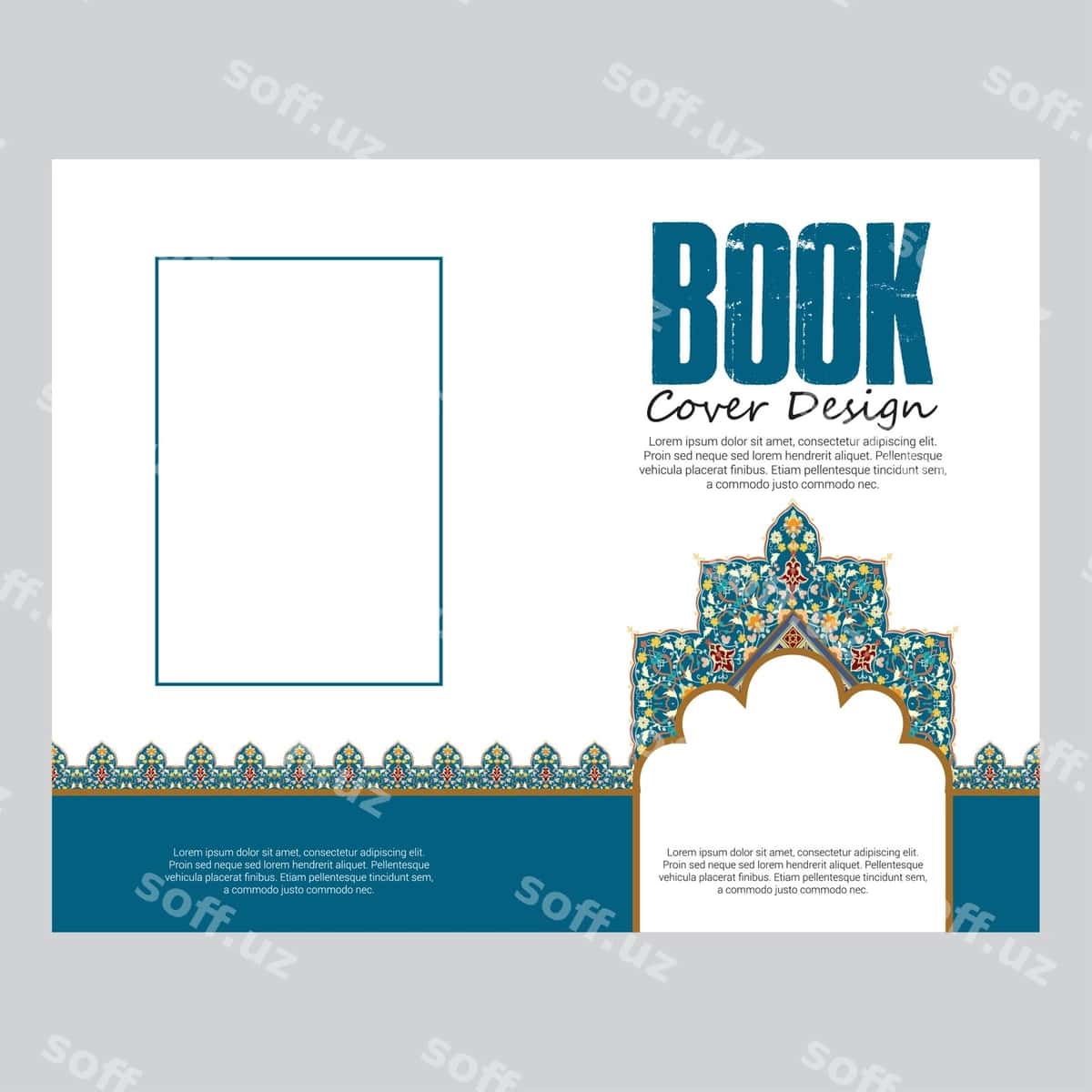 Islomiy Arab kitob qopliq dizayni | Islamic arabic book cover design 1