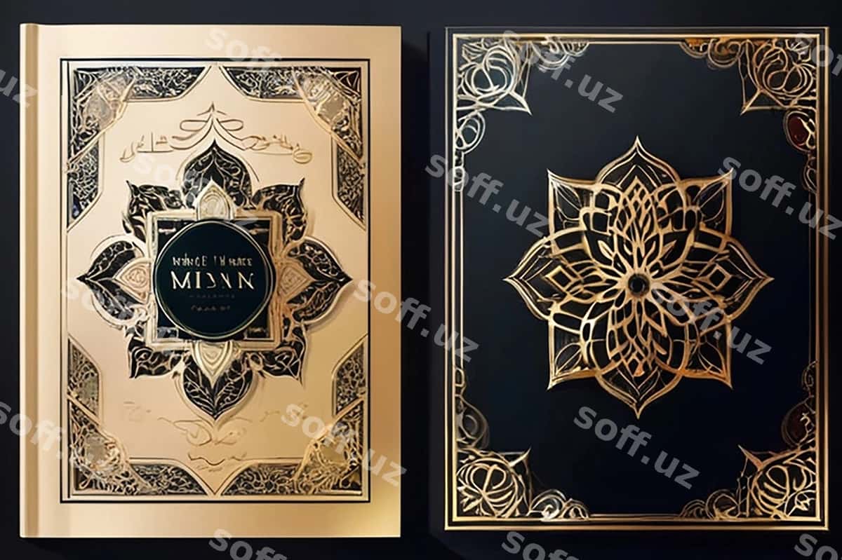 Islamik kitob varaqi | Islamik book cover 1