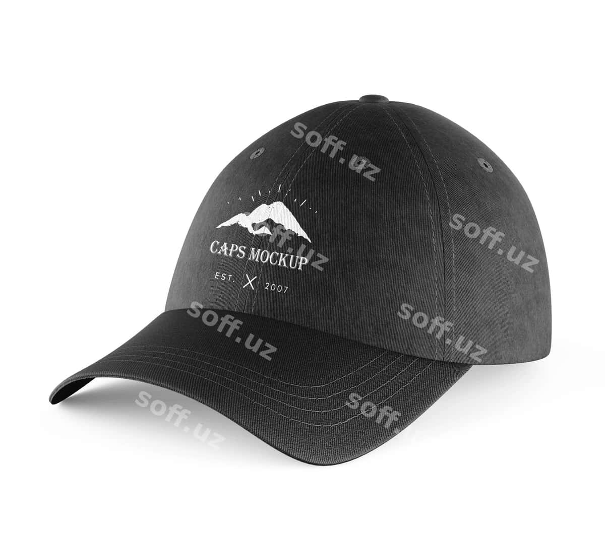 Izolyatsiya qilingan qopqoq maketi | Isolated cap mockup design 1