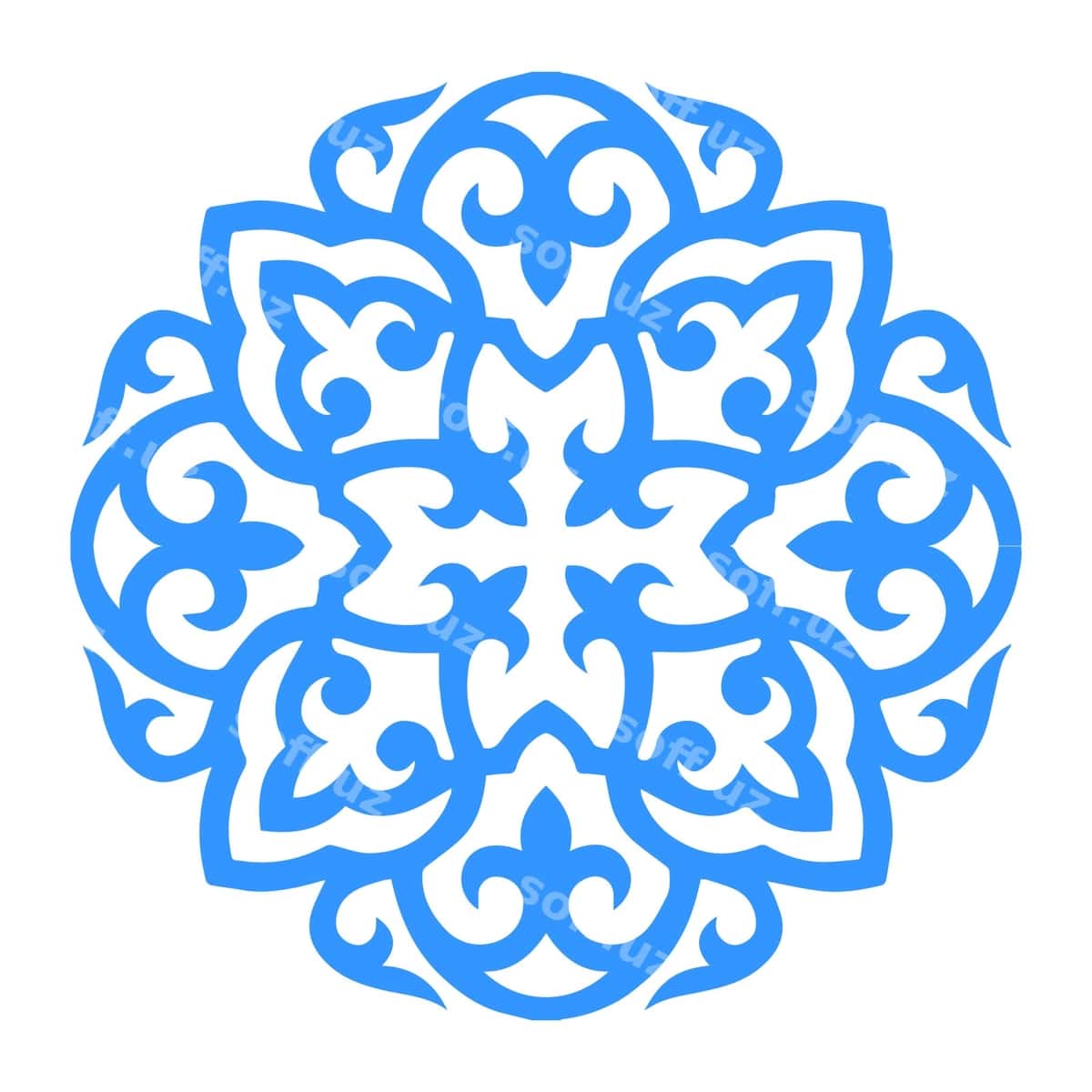 Qozogʻiston naqsh namunasi | Kazakh ornament oyu ornek 1