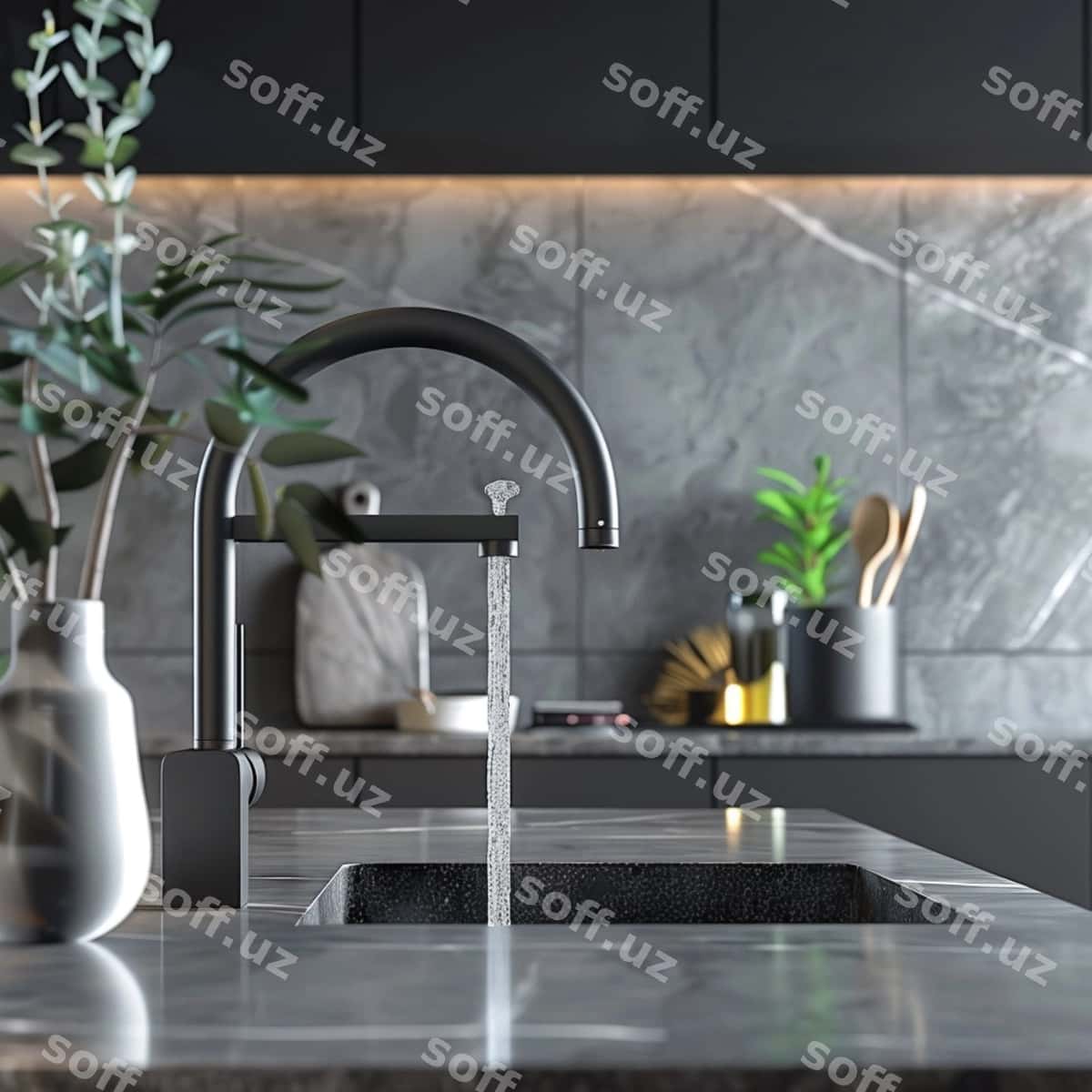 Oshpazlik sinki faucet bilan botul suv | Kitchen sink with faucet bottle water 1