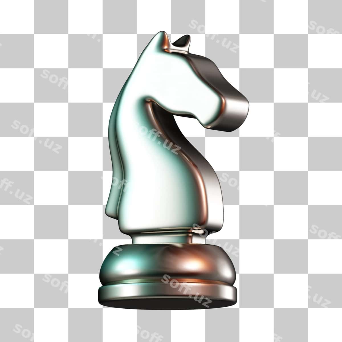 Shaxmat ati 3 o'lchovli piyoda ikonasi | Knight chess pawn 3d icon 1