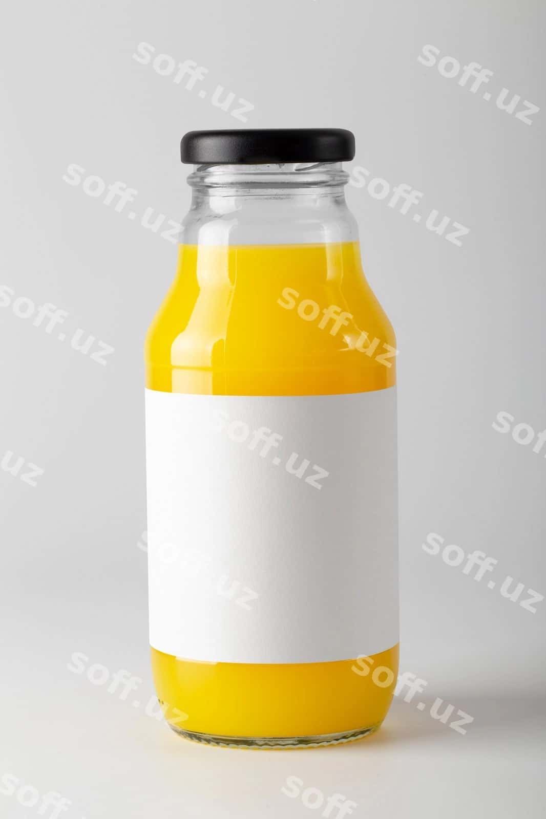 Etiket model shisha quti | Label mockup glass bottle 1
