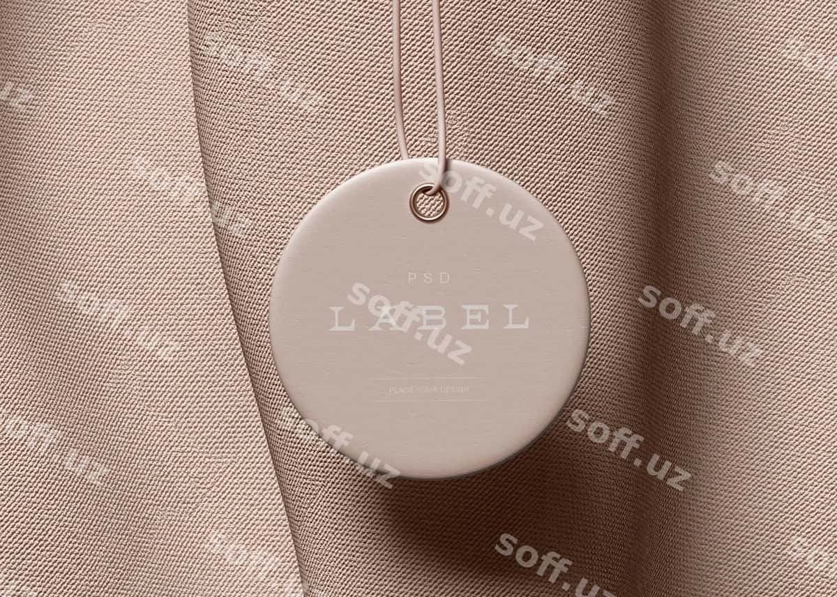 Yorliq yorlig'i maketi | Label tag mockup 1