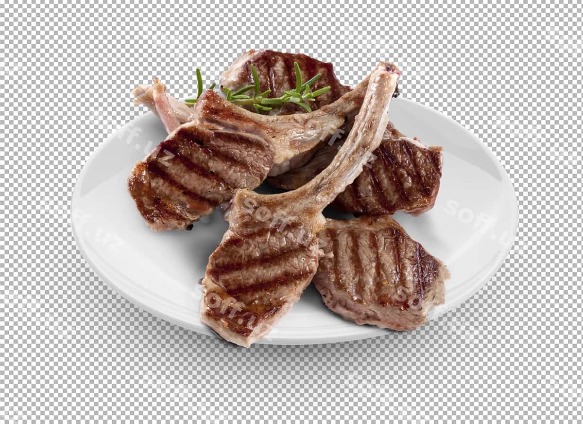Qo'zi go'shti pirzola | Lamb chops plate 1