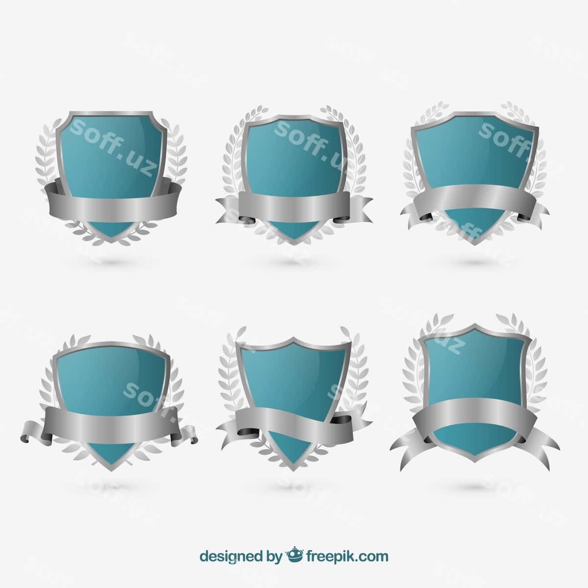 Laurel gulbandli shildar | Laurel wreath shields 1
