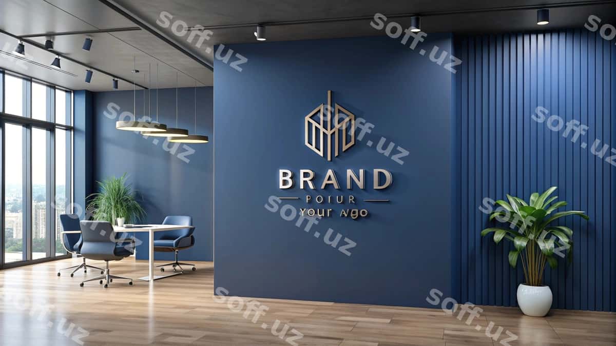 Logo namuna ofis | Logo mockup office 1