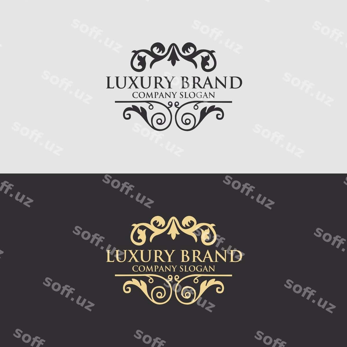 Qimmatbaho logotip shabloni | Luxury logo template 1