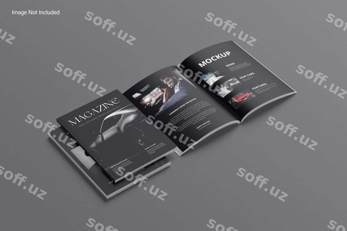 Jurnal A4 namunasi | Magazine a4 mockup 1
