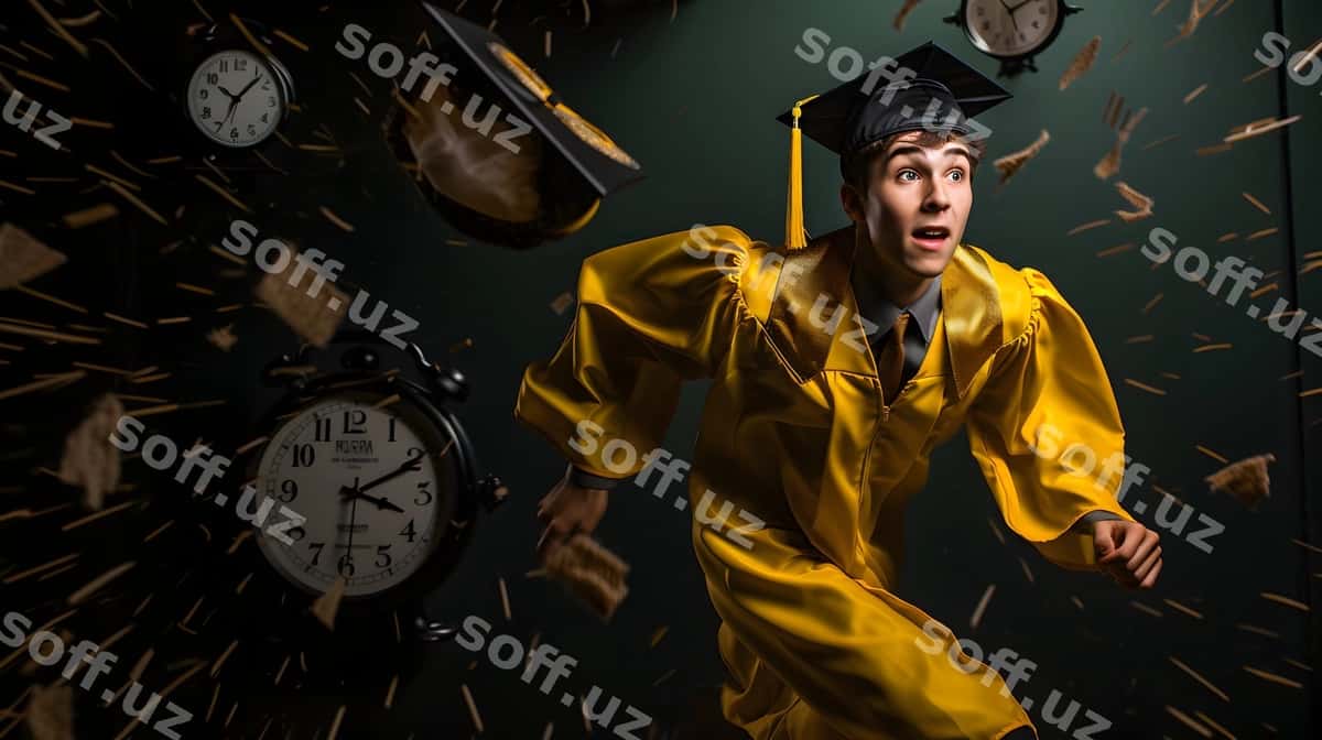 Sariq xalatli odam devor soati | Man yellow robe with clock wall clock him 1