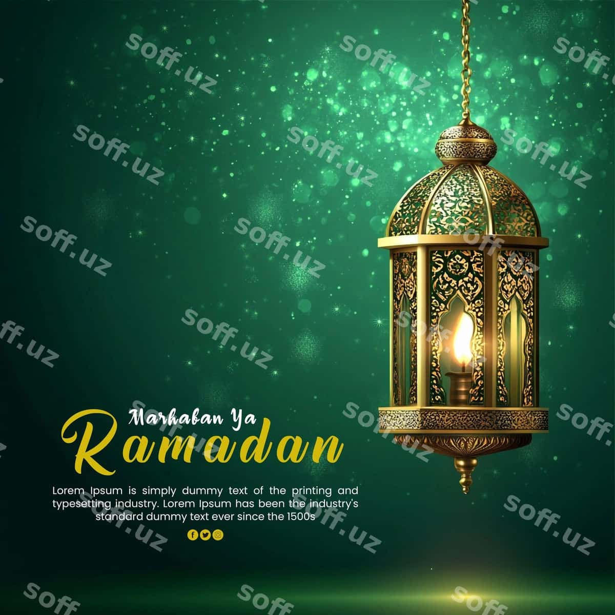 Marxama, Ramazon oyi muborak bo'lsin! | Marhaban ya ramadan greeting 1