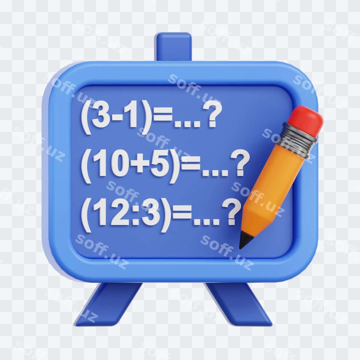 Matematika uch o'lchovli illustratsiyasi | Maths 3d illustration 1