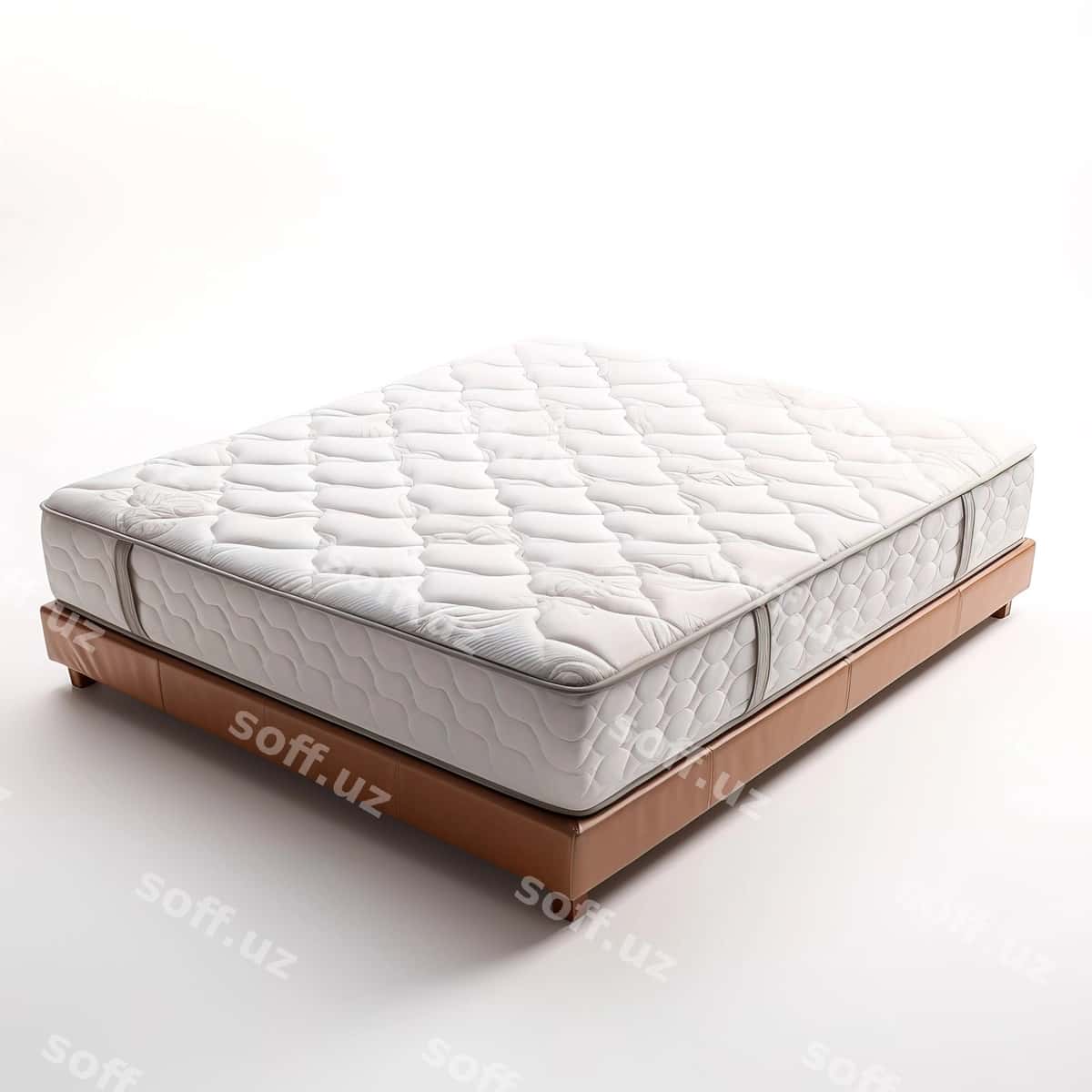 Jigarrang ramkali jigarrang asosli matras | Mattress with brown frame brown base 1