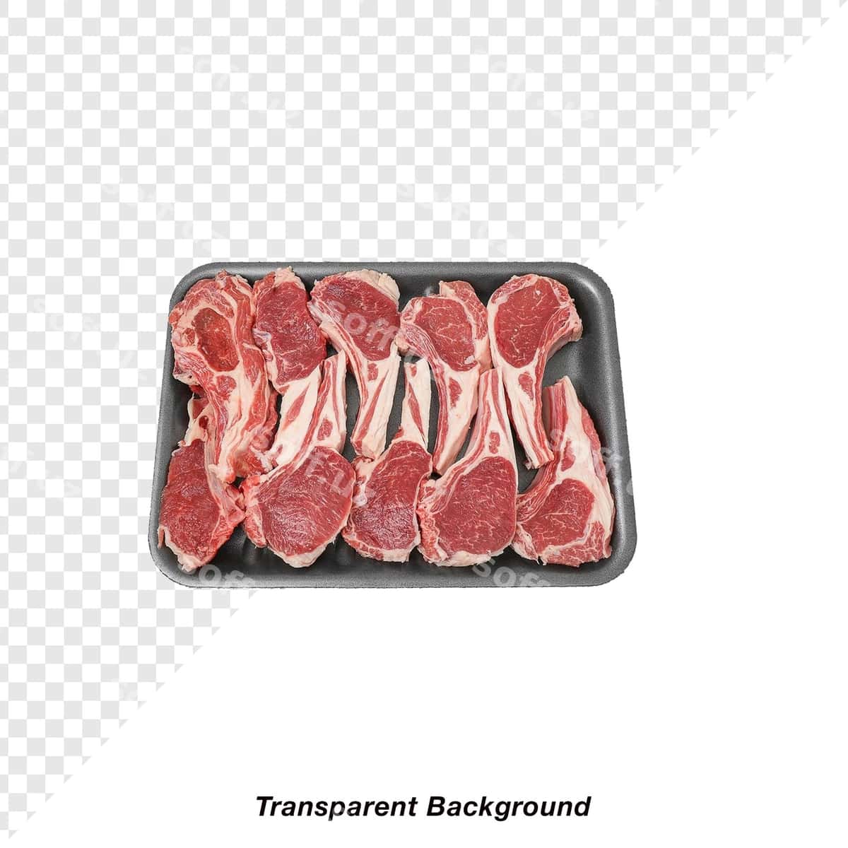 Goshtlar shaffof orqa fonda | Meats with transparent background 1