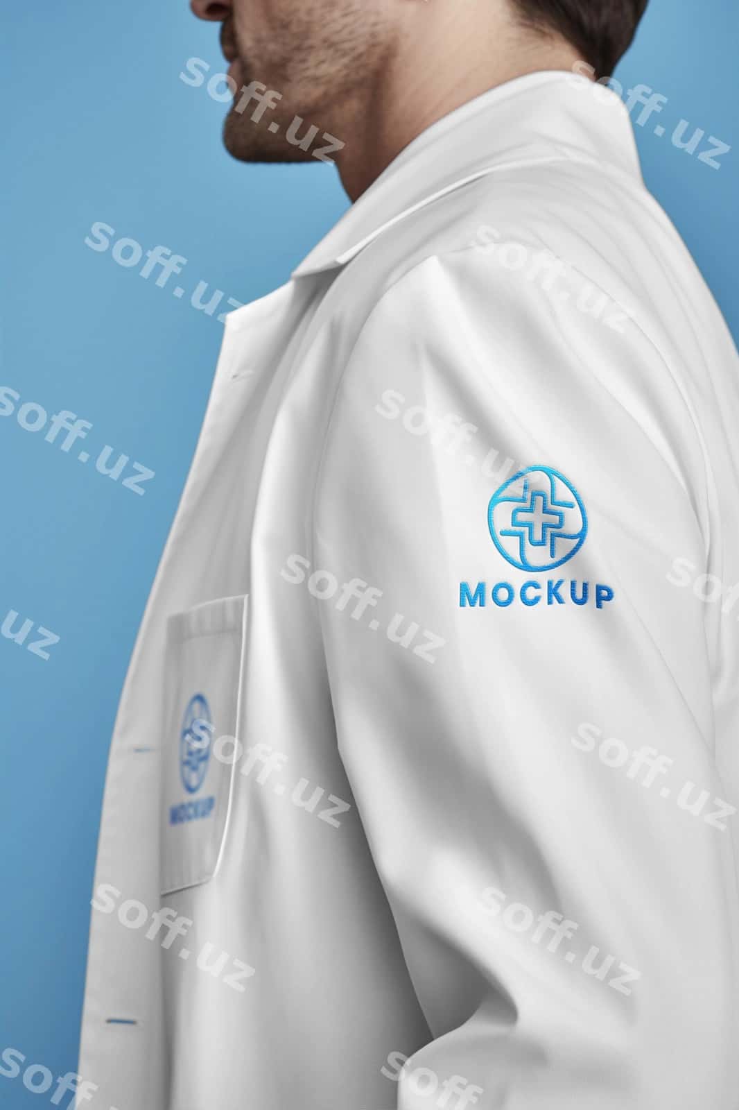 Tibbiy forma maketi dizayni | Medical uniform mockup design 1