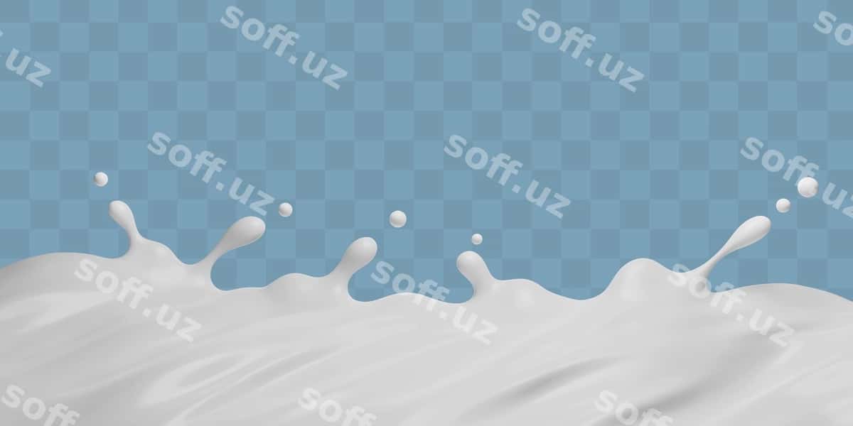 Sut splash ko'k orqa fonda | Milk splash blue background 1