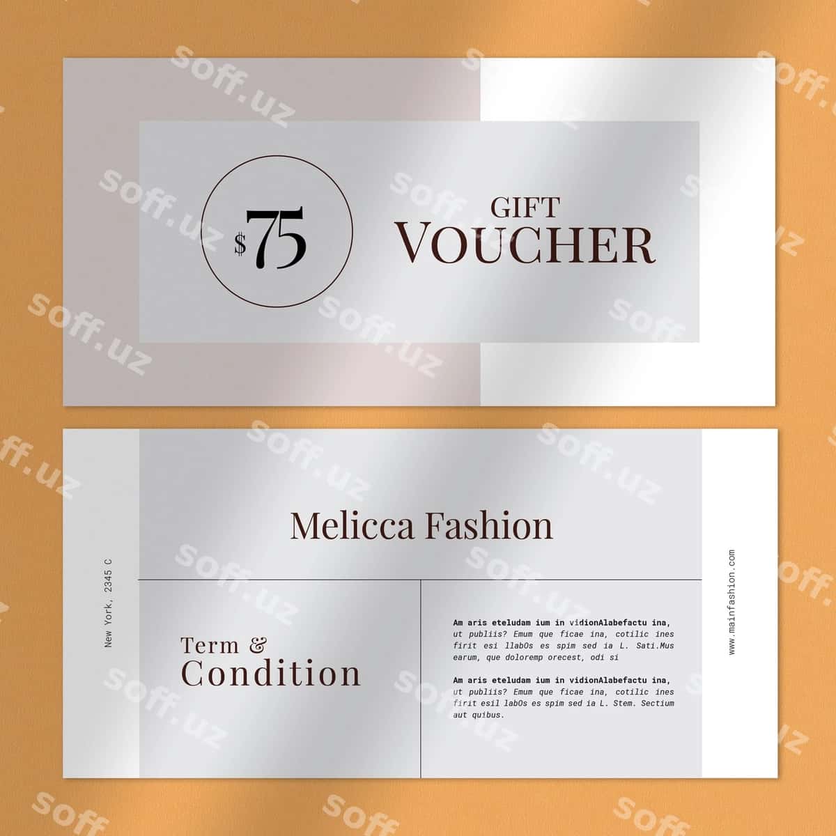 Minimalist moda sovg'a voucher | Minimalist fashion gift voucher 1