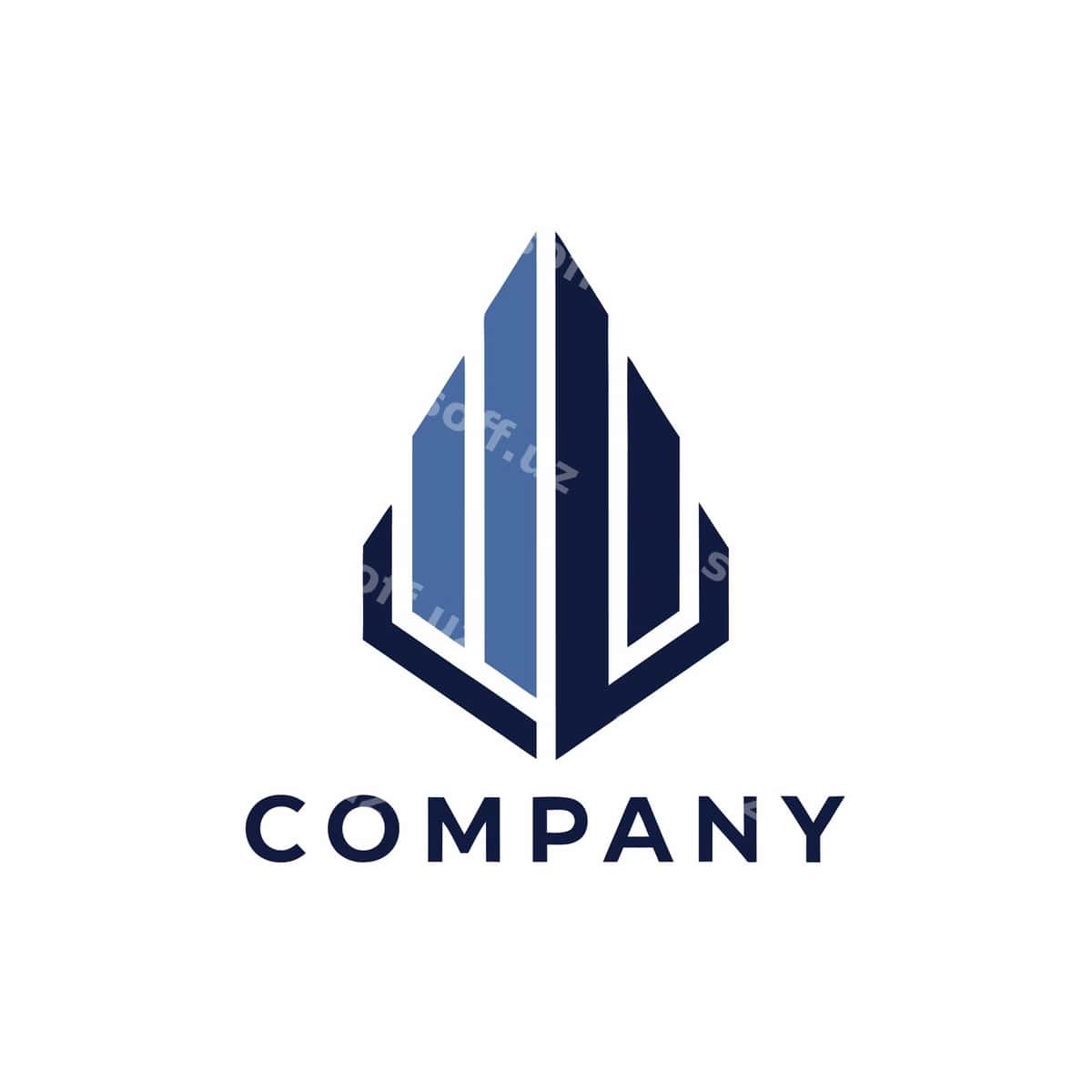 Minimalistik biznes logotipi shabloni | Minimalist type business logo template 1