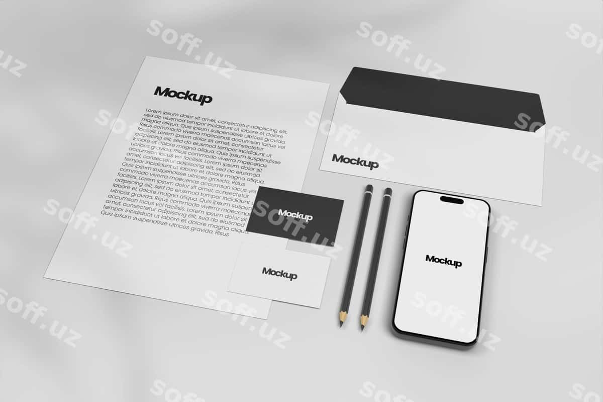 Mockup identifikatsiya brendi | Mockup identity brand 1