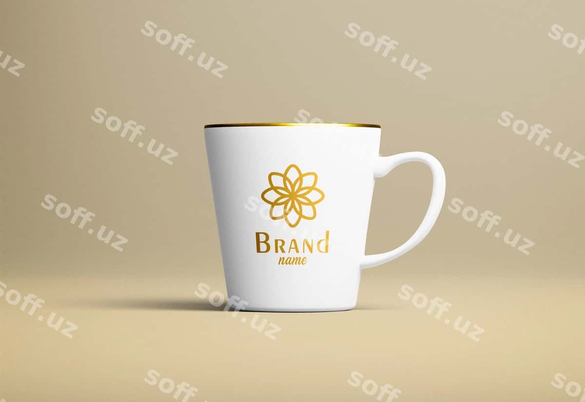 Zamonaviy kofe mug mockup | Modern coffee mug mockup 1
