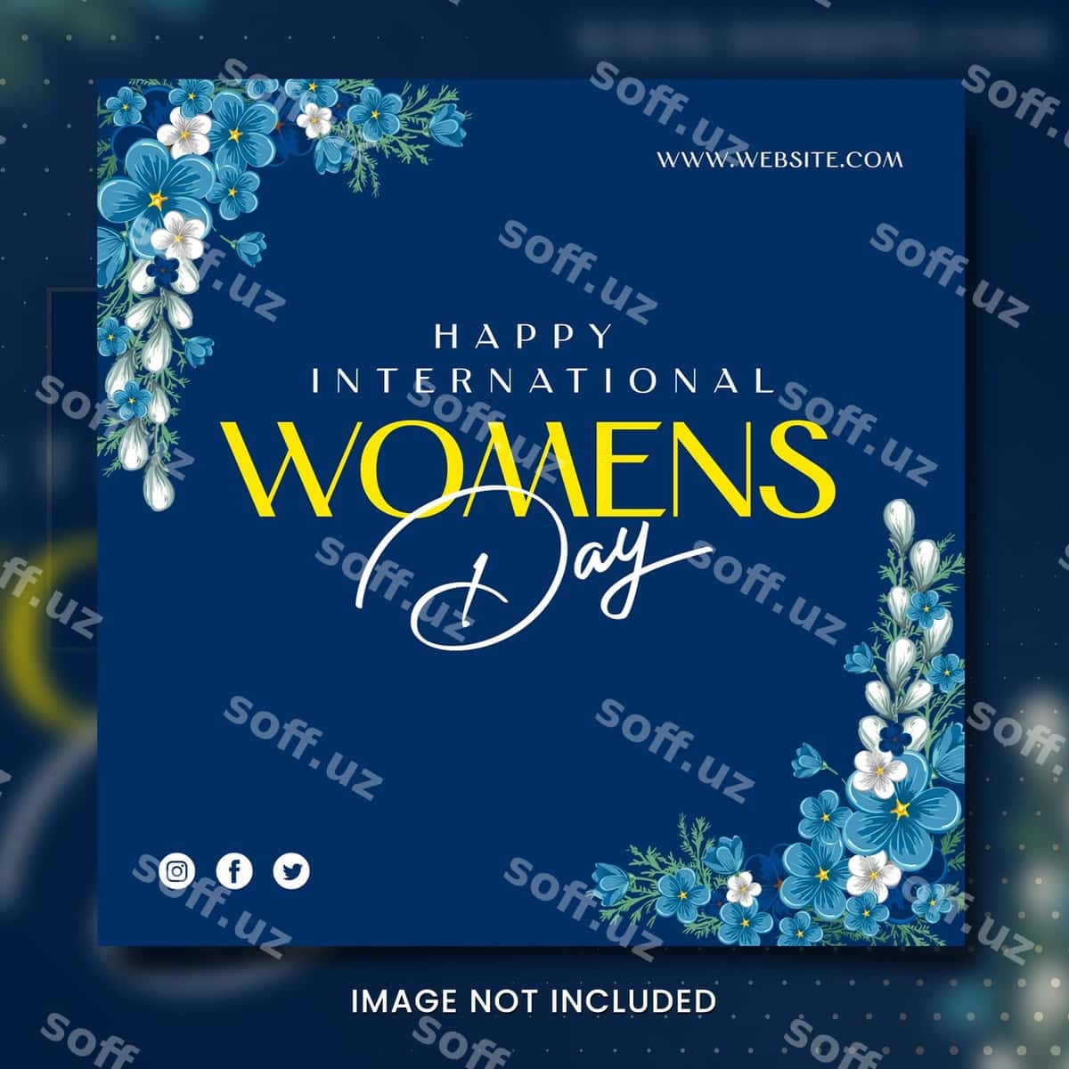 Ona kun ijtimoiy shablon | Mother day social template 1