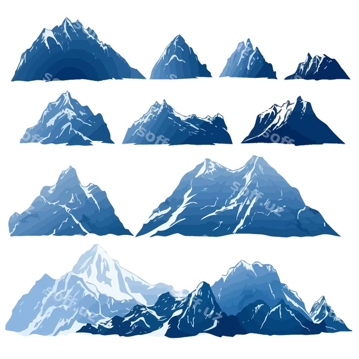 Todirchi logotipi vektori | Mountain logo vector 1