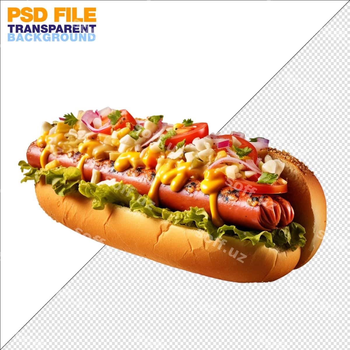 Hazm qoldiradigan sahna hot dogni namoyish etuvchi | Mouthwatering scene showcasing hot dog 1
