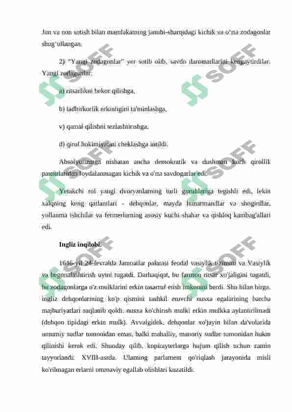 INGLIZ INQILOBI (XVII ASR). 2