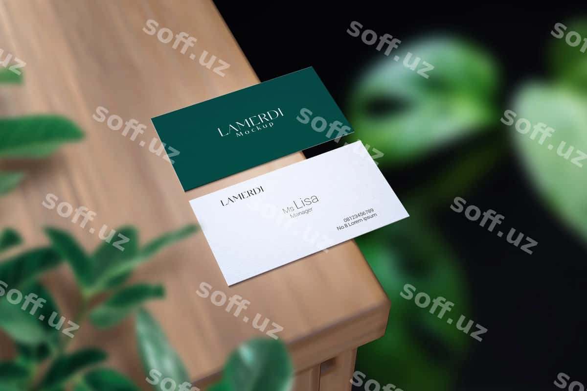 Ism karta mockup | Name card mockup 1